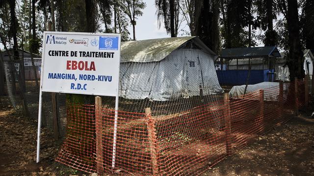 Un centre de traitement d'Ebola au Nord-Kivu. [EPA/Keystone - Hugh Kinsella Cunningham]