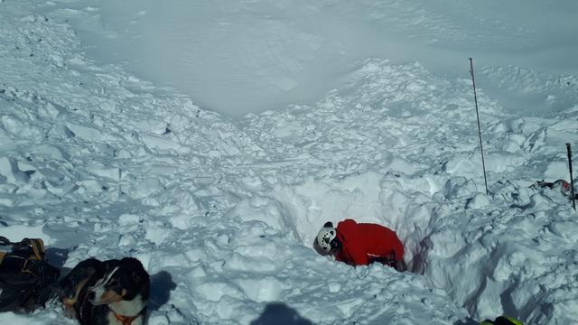 Une personne a été grièvement blessée dans une avalanche dans la région de Lauchernalp sur la commune de Wiler. [Police cantonale valaisanne]