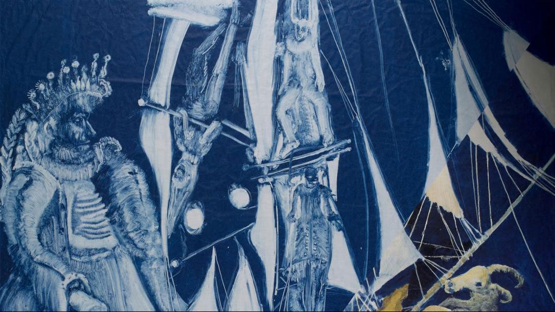 L'exposition "larguer les amarres" de l'artiste Christine Sefolosha au château de Chillon, 2019. [Christine Sefolosha - Corinne Cuendet]