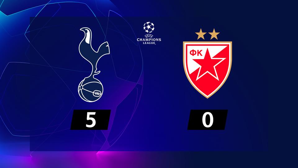 3e j. Gr.B, Tottenham - ER Belgrade (5-0): résumé de la rencontre