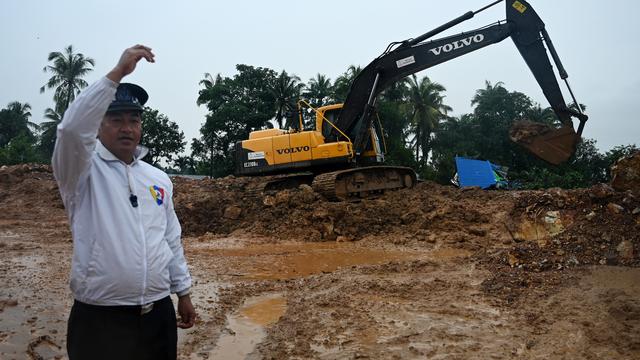 Les fortes pluies de la mousson ont déclenché une coulée de boue qui a fait au moins 22 morts et 100 disparus en Birmanie. [afp/thu - Ye Aung]