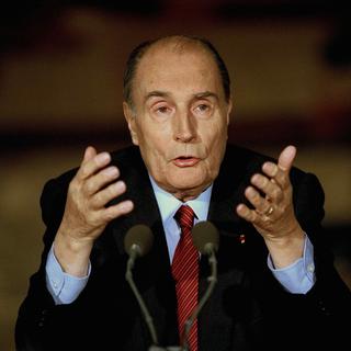 Le président français François Mitterrand (ici en 1991). [AP/Keystone - Michel Lipchitz]