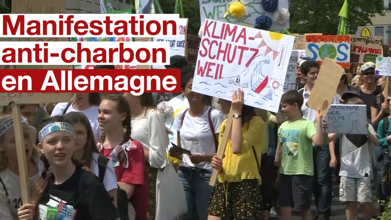Des milliers de jeunes ont manifesté dans l'ouest de l'Allemagne contre le charbon. [AFP - DR]