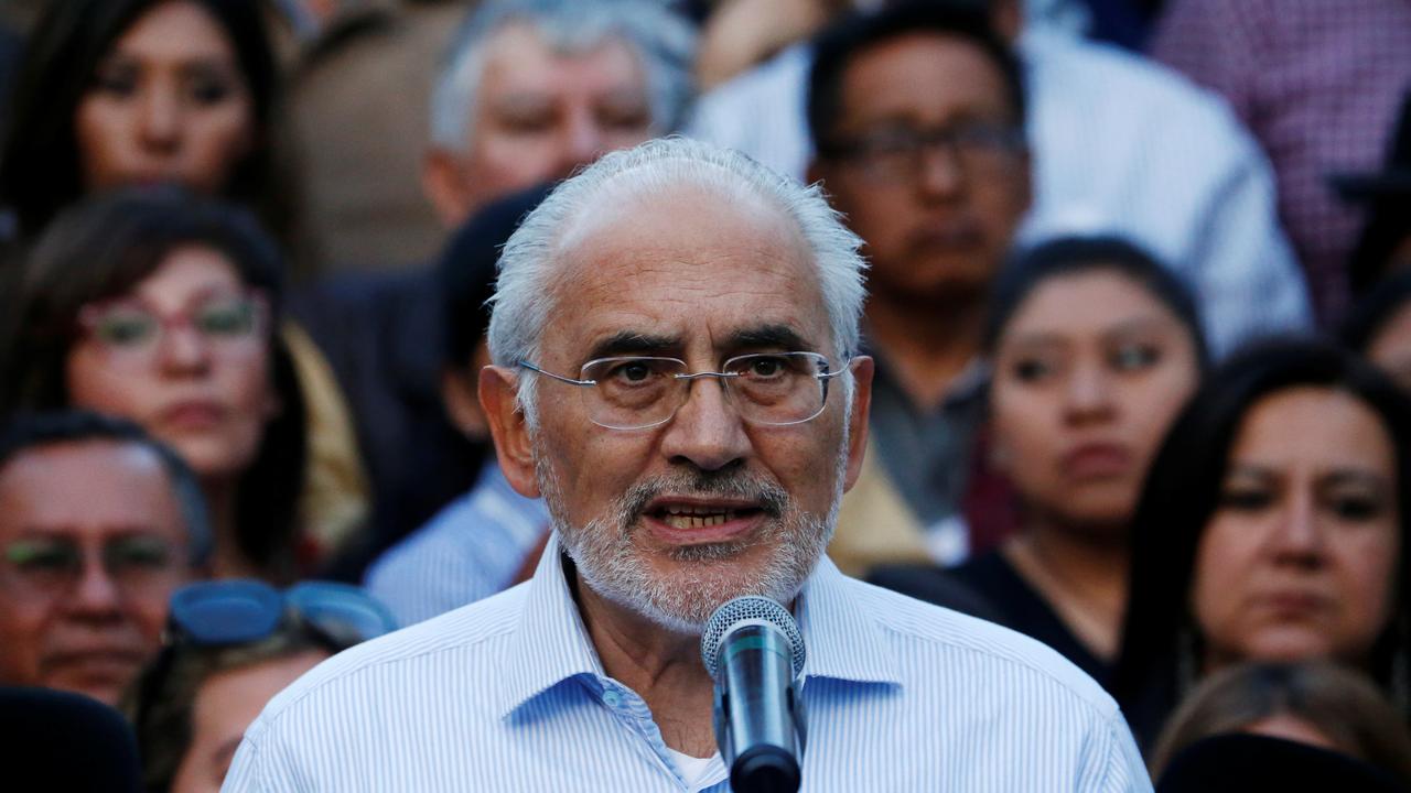 L'opposant Carlos Mesa exige la tenue d'un nouveau scrutin pour sortir la Bolivie de la crise. [David Mercado]