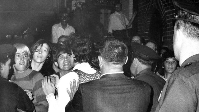 Stonewall Inn nightclub raid. Crowd attempts to impede polic
UNITED STATES - JUNE 28: Stonewall Inn nightclub raid. Crowd attempts to impede police arrests outside the Stonewall Inn on Christopher Street in Greenwich Village. (Photo by NY Daily News Archive via Getty Images) [Getty Images - NY Daily News Archive]