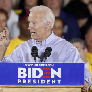 Joe Biden lance sa campagne à Pittsburgh, ce 29 avril 2019. [AP Photo - Keith Srakocic]