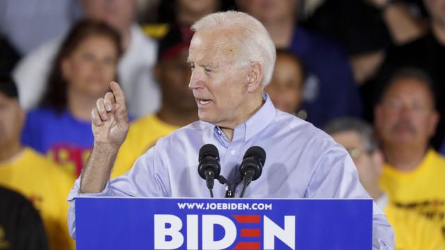 Joe Biden lance sa campagne à Pittsburgh, ce 29 avril 2019. [AP Photo - Keith Srakocic]