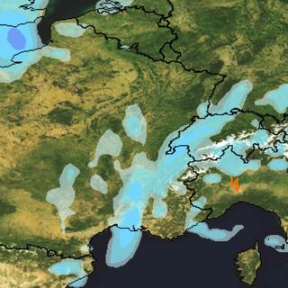 Carte des précipitations par MétéoNews. [meteonews.ch]