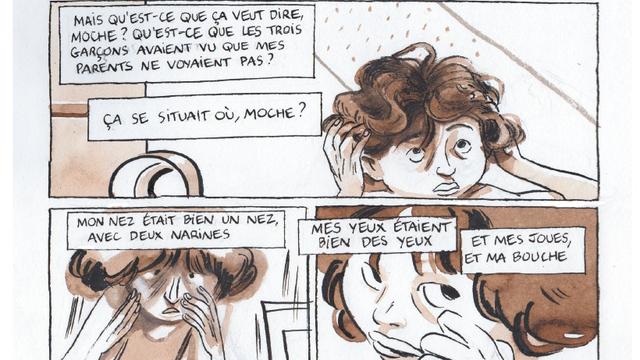 Qu'est-ce que la laideur? s'interroge Guylaine dans "Une vie de moche" de François Bégaudeau et Cécile Guillard. [Editions Marabulles]