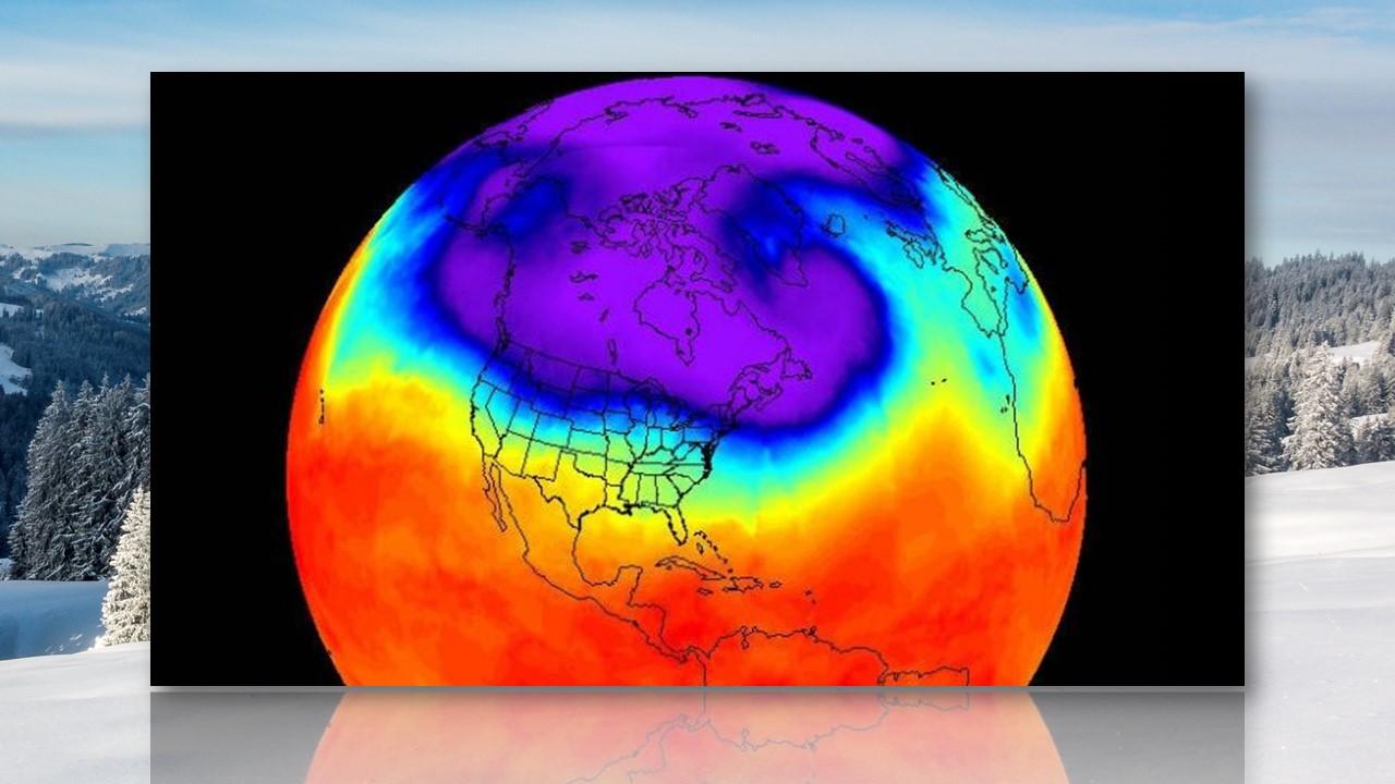 Vortex polaire en hiver [GFS-NOAA]