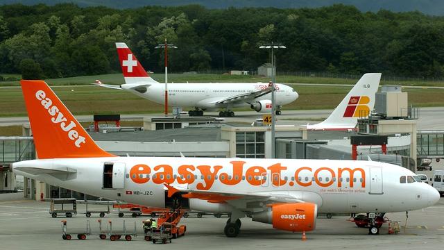 Des avions à l'aéroport de Genève. [Keystone - Martial Trezzini]