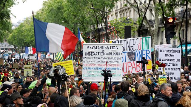 En comparaison aux actes précédents, la 25e journée d'action a réuni peu de "gilets jaunes". [Reuters - Charles Platiau]