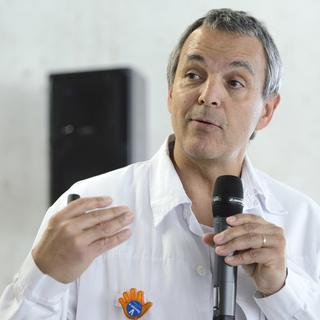 Le professeur Pierre-Yves Dietrich, chef du département d’oncologie aux HUG. [Keystone - Martial Trezzini]