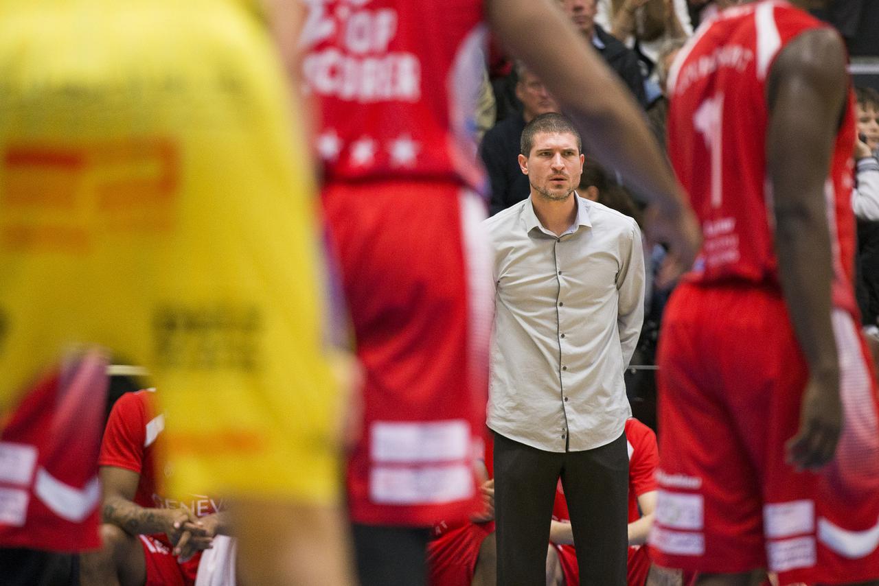 Ivan Rudez, ancien entraîneur à succès des Lions de Genève, désormais en Bundesliga. [Keystone - Cyril Zingaro]