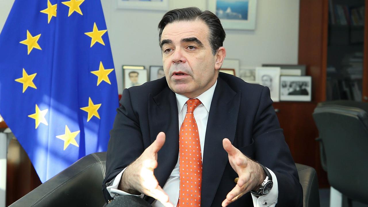 Le porte-parole en chef de la Commission européenne Margaritis Schinas. [Anadolu Agency/AFP - Dursun Aydemir]