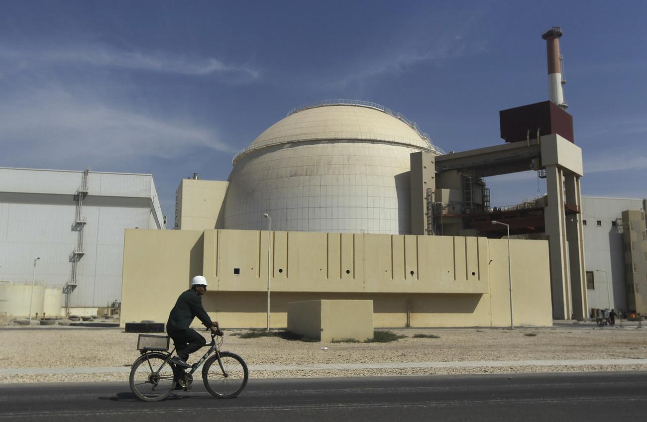 La centrale nucléaire de Bushehr en Iran (photographiée ici en octobre 2010). [Mehr News Agency/AP/Keystone - Majid Asgaripour]