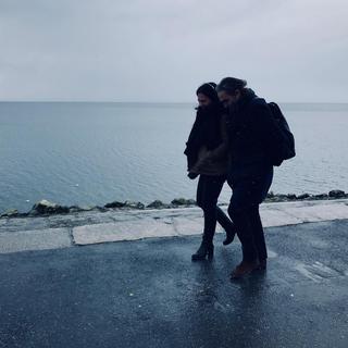 Karine Vasarino et Stephan Eicher au bord du lac de Neuchâtel. [Opus One - Aurélie Perrod]