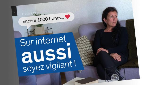 Une campagne de prévention a été lancée contre les escroqueries sentimentales. [obs/Schweiz. Prévention Suisse de la Criminalité/SKPPSC"]