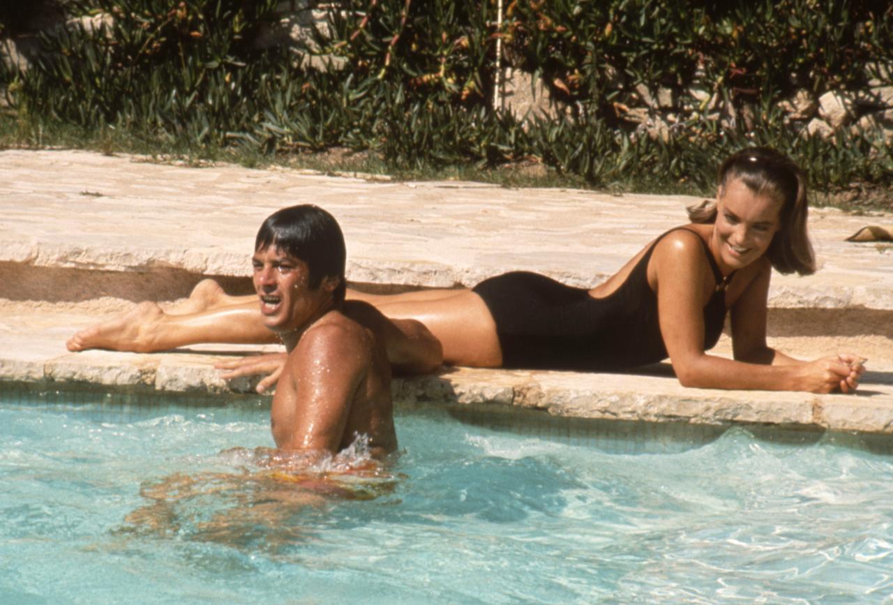 Romy Schneider e Alain Delon em "A piscina". [AFP]