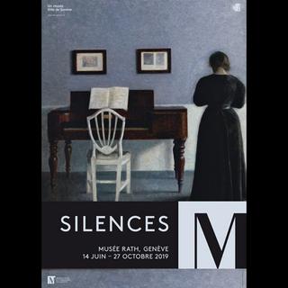 Affiche de l'exposition "Silences" au Musée Rath de Genève. [Musée Rath]