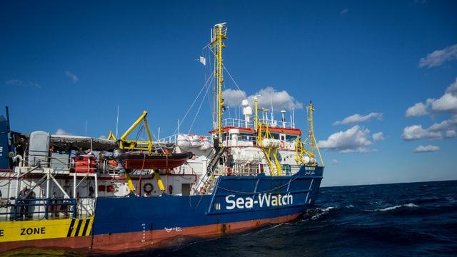 Le Sea Watch 3 photographié le 4 janvier au large de Malte. [afp - Federico Scoppa]