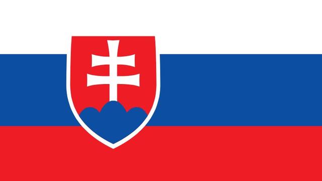 Le drapeau de la Slovaquie.