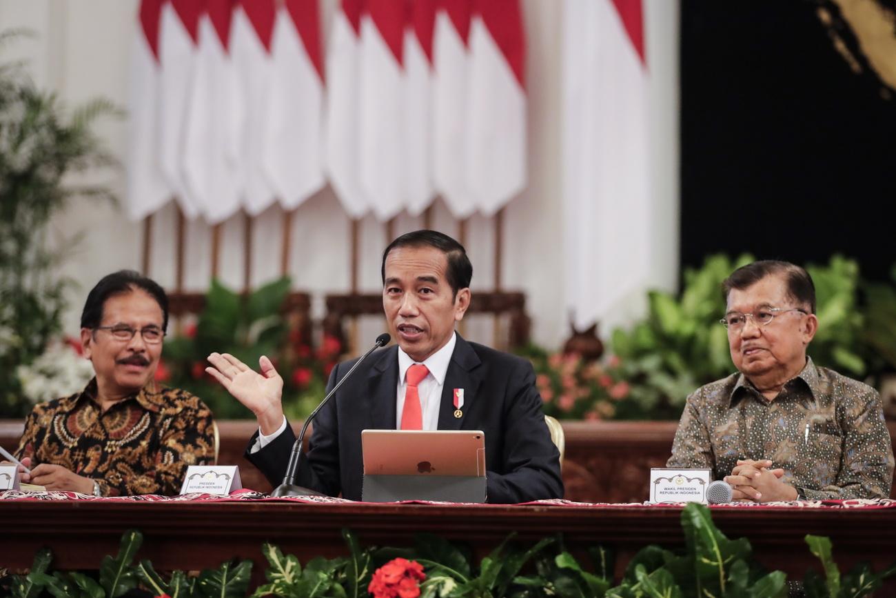 Le president indonésien Joko Widodo a présenté lundi l'emplacement de la future capitale. [KEYSTONE/EPA - Mast Irham]