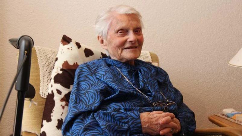 A 111 ans, Alice Schaufelberger-Hunziker est la probable doyenne des Suisses. [Gerontology Wiki / Capture d'écran]