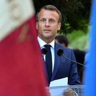 Emmanuel Macron. [EPA/Keystone - Yann Coatsaliou]