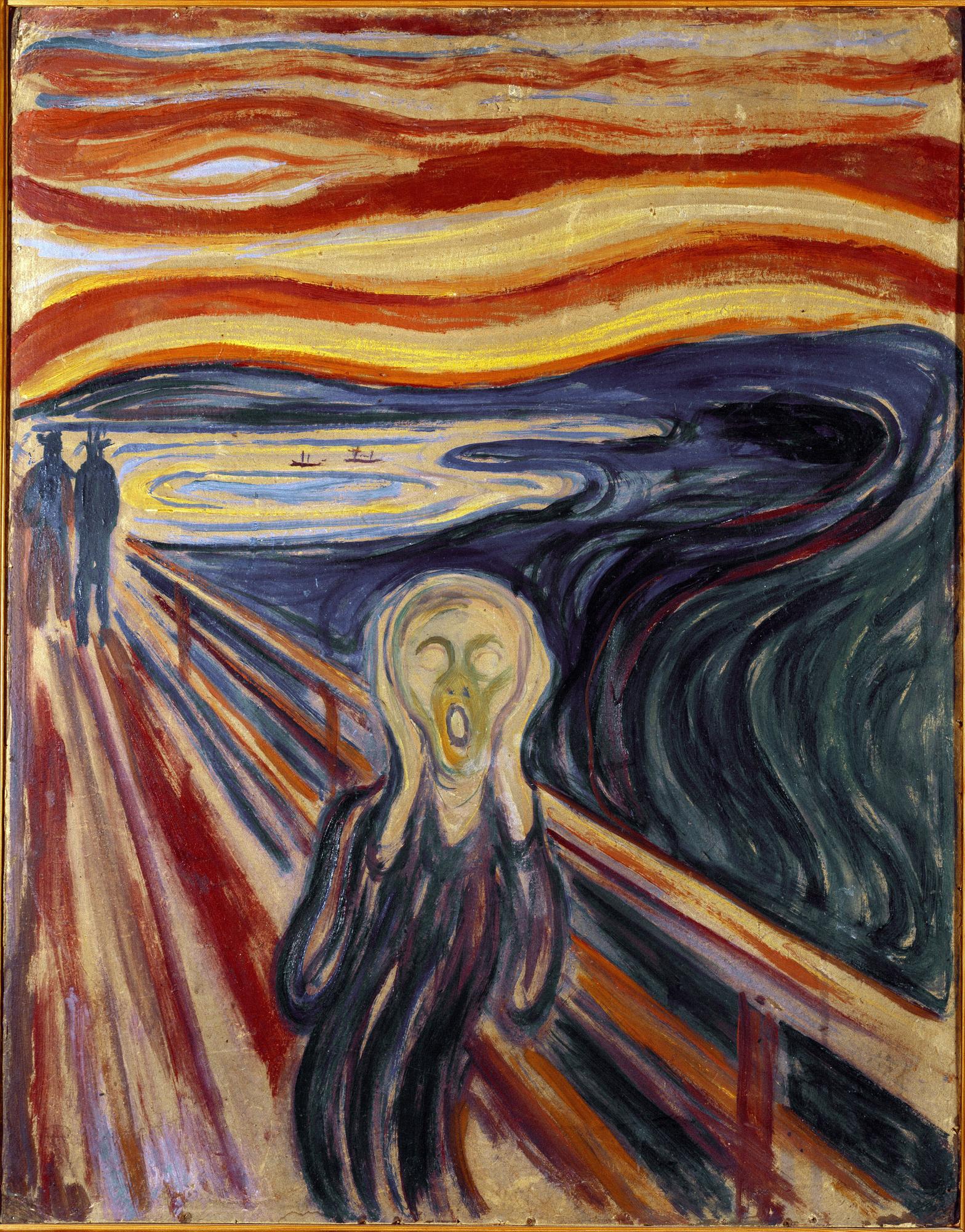"Le Cri" d'Edvard Munch, une version à la tempera datant de 1910. [AFP - Luisa Ricciarini]