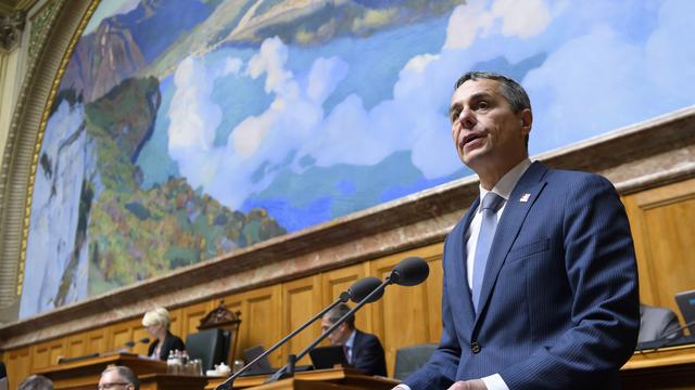 Le conseiller fédéral Ignazio Cassis. [Keystone - Anthony Anex]