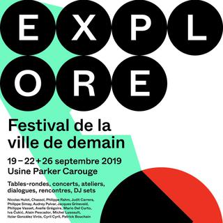 Affiche de EXPLORE, le festival de la ville de demain à Genève. [Ville de Genève]