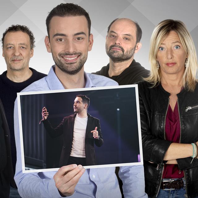 Les beaux parleurs du 13.10.2019: Benjamin Décosterd, Stephan Davidshofer, Michel Audétat, Jonas Schneiter, Slobodan Despot, Brigitte Rosset et l'invité, Olivier Kennedy. [RTS - Julien Audemars/Philippe Christin]