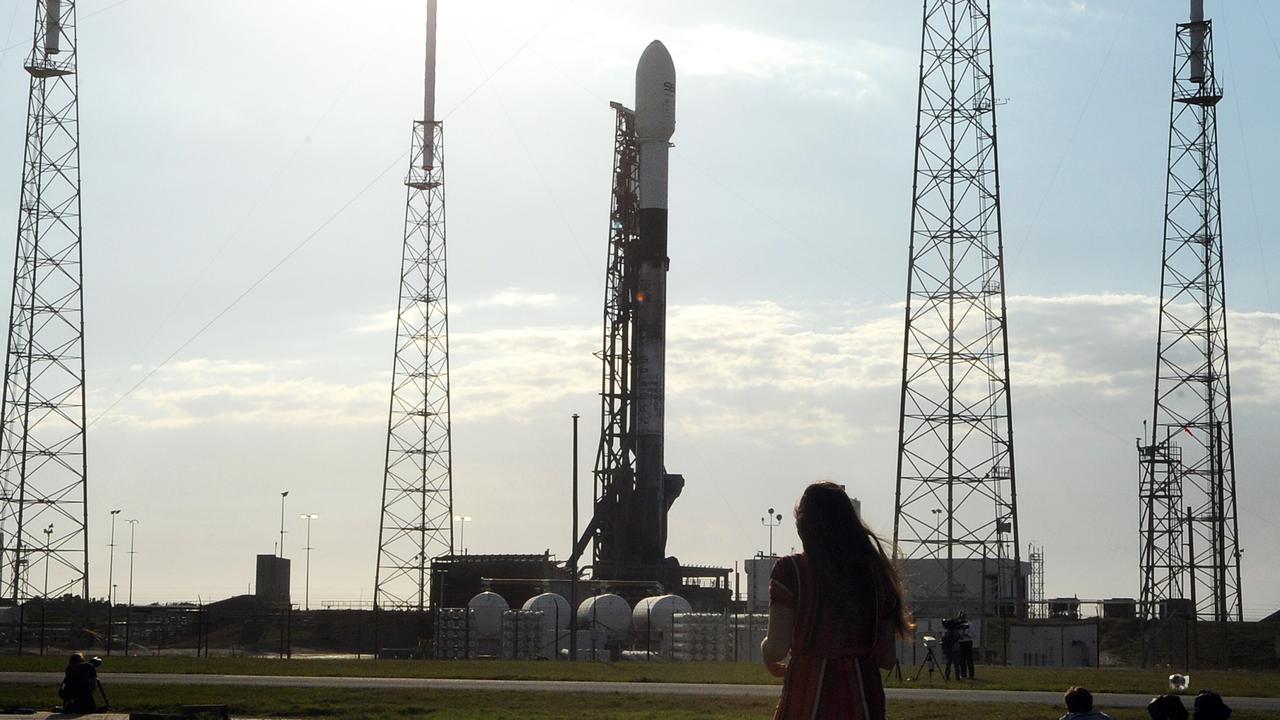 Une fusée Falcon 9 de SpaceX, qui transporte la première sonde israélienne à destination de la Lune, Bereshit. [AFP - Paul Hennessy]