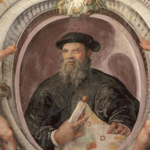 Portrait de Magellan, Sala del Mappamondo, Villa Farnese, Caprar. [Manuel Cohen - Manuel Cohen]