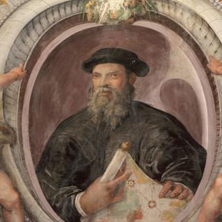 Portrait de Magellan, Sala del Mappamondo, Villa Farnese, Caprar. [Manuel Cohen - Manuel Cohen]