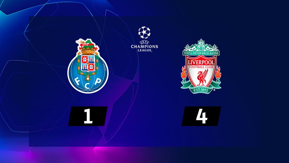 1-4 retour, Porto - Liverpool (1-4): tous les buts du match