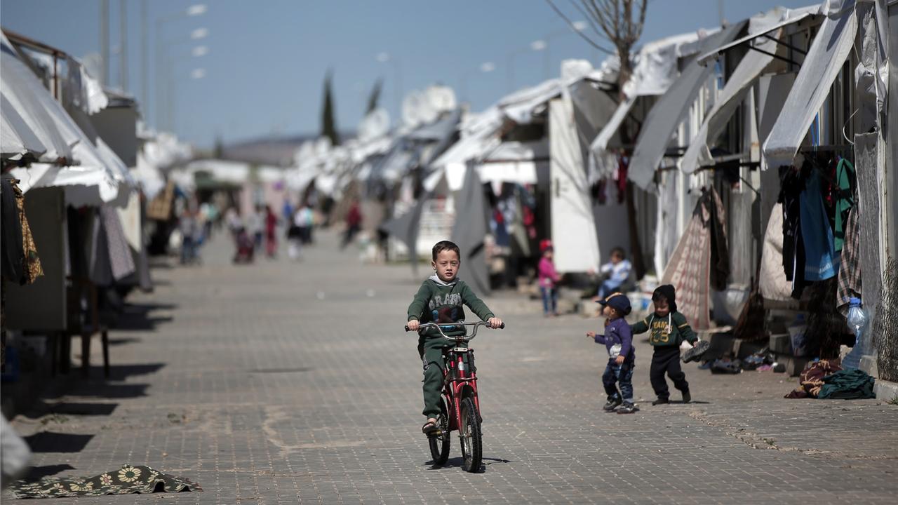 Le camp de réfugiés syriens à Oncupinar, dans le sud-est de la Turquie, mars 2016. [Keystone/ap photo - Lefteris Pitarakis]