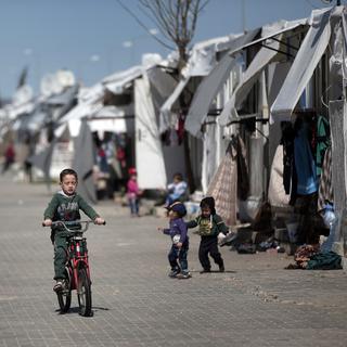 Le camp de réfugiés syriens à Oncupinar, dans le sud-est de la Turquie, mars 2016. [Keystone/ap photo - Lefteris Pitarakis]