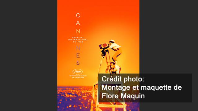 La photo truquée du festival de Cannes pour rendre hommage à Agnès Varda. [Flore Maquin - Flore Maquin]