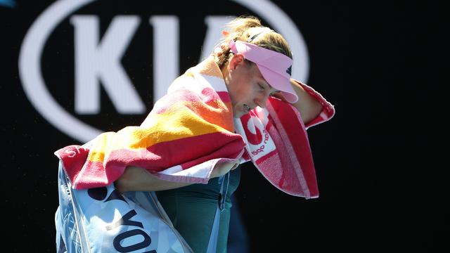 Demi-finaliste en 2018, Angelique Kerber prend déjà la porte. [Hamish Blair]