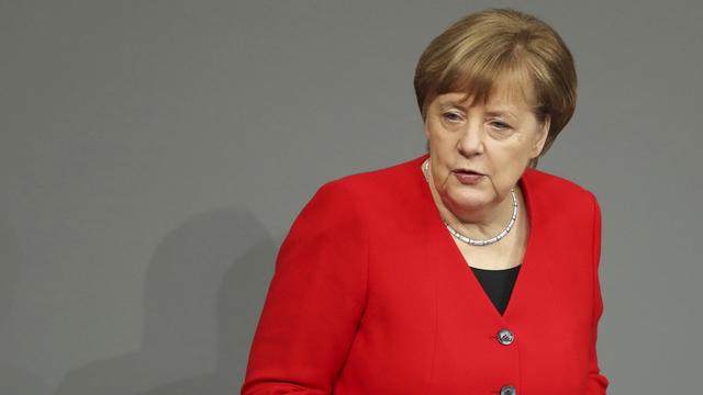 Angela Merkel a jugé que les Européens pouvaient accorder un report du Brexit. [Keystone - Hayoung Jeon]