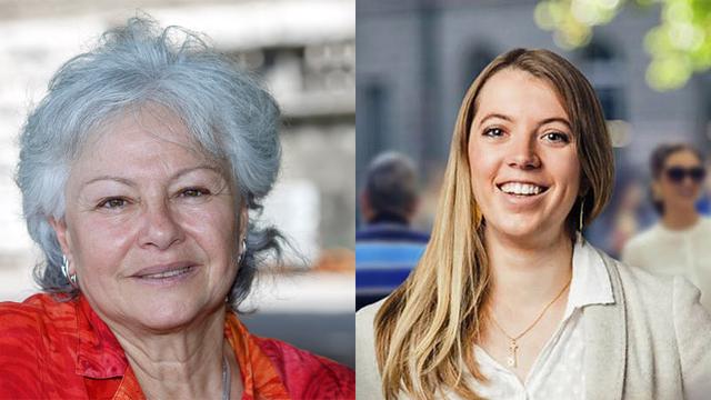 Jocelyne Haller et Diane Barbier Müller. [RTS]