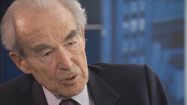 L'ancien ministre français Robert Badinter. [RTS]