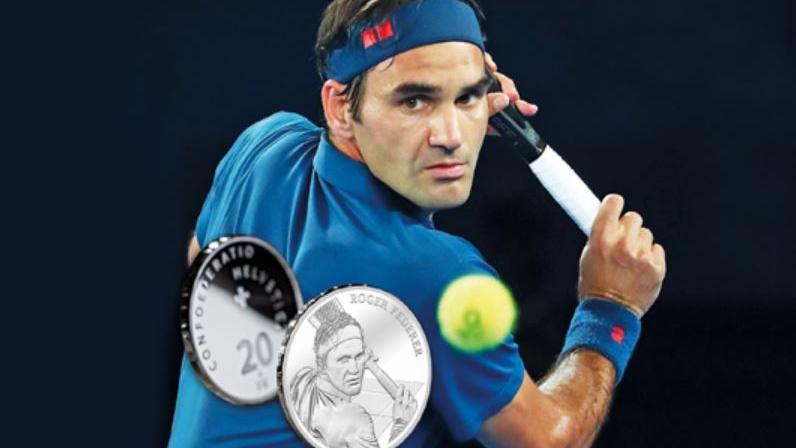 Federer avait déjà eu les honneurs d'un timbre en 2007. [swissmint.ch]
