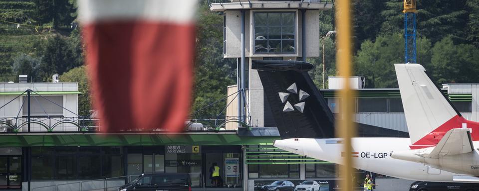 Une pétition est lancée pour sauver l'aéroport de Lugano. [Keystone - Alessandro Crinari]