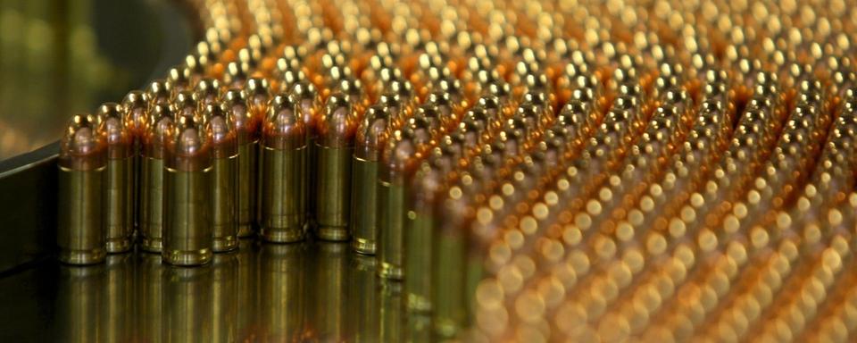 Les munitions ont représenté la majorité des livraisons (34%) suisses en 2018. [Keystone]