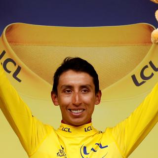 Egan Bernal conserve le maillot jaune au terme de la vingtième étape du Tour de France. [Reuters - Gonzalo Fuentes]