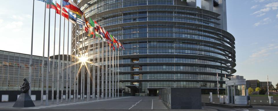 Le Parlement européen de Strasbourg, en France. [Keystone - Martin Ruetschi]