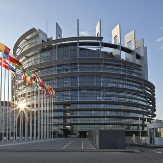 Le Parlement européen de Strasbourg, en France. [Keystone - Martin Ruetschi]